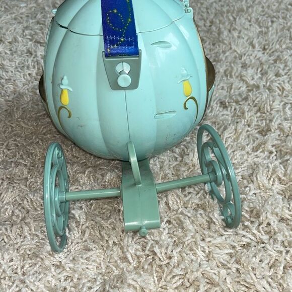 Disney Parks Cinderella's Carriage Popcorn Bucket Disney Souvenir With Strap - Picture 3 of 16
